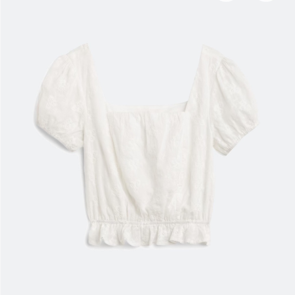 White Puff Sleeve Blouse